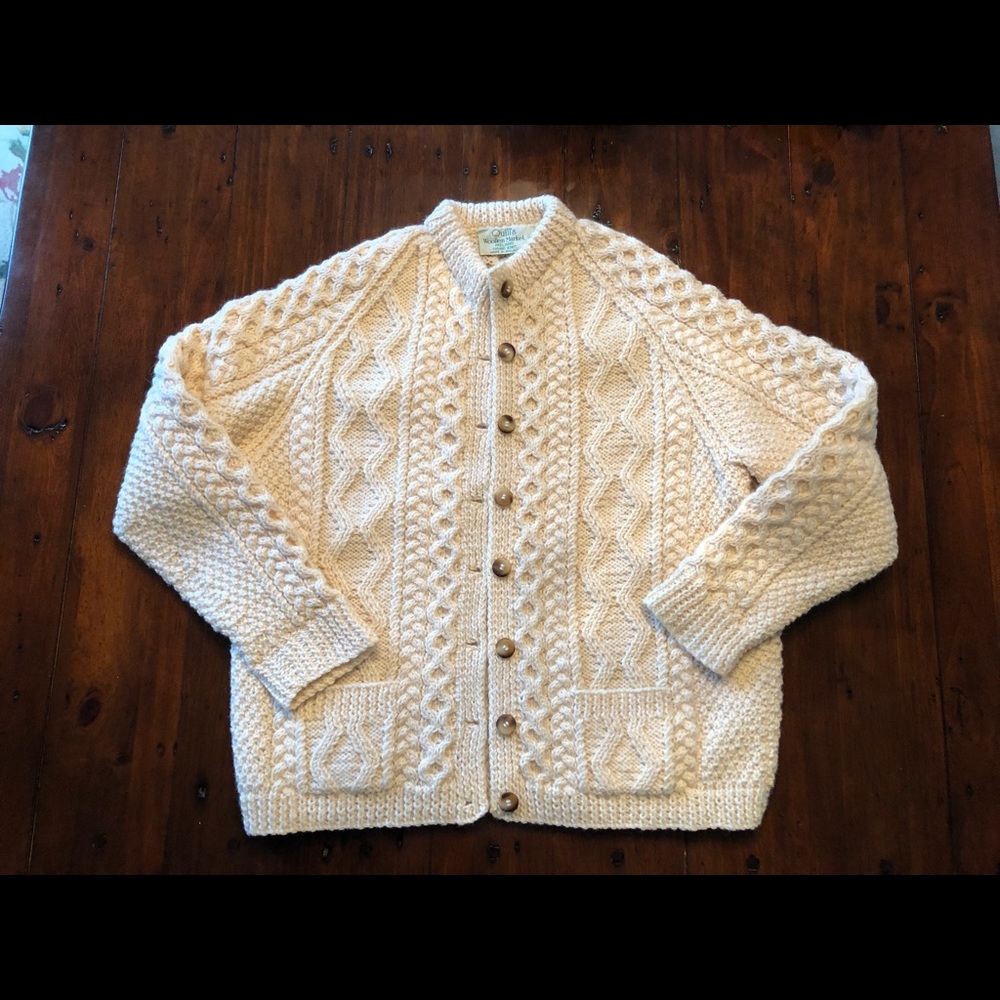 Beautiful Irish Knit Cardigan Sweater